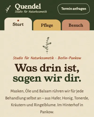 Konzeptstudie Quendel auf dem Handy