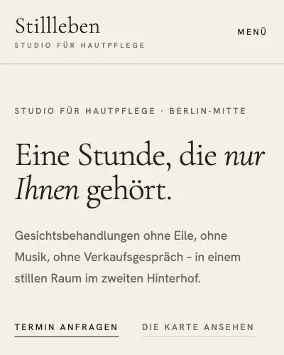 Konzeptstudie Stillleben auf dem Handy